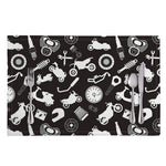 Motorcycle Equipment Pattern Print Placemat