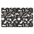 Motorcycle Equipment Pattern Print Polyester Doormat