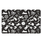 Motorcycle Equipment Pattern Print Polyester Doormat