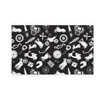 Motorcycle Equipment Pattern Print Polyester Flag