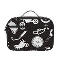 Motorcycle Equipment Pattern Print Portable Lunch Bag