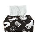 Motorcycle Equipment Pattern Print Rectangle Tissue Box Cover