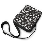 Motorcycle Equipment Pattern Print Rectangular Crossbody Bag