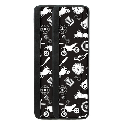 Motorcycle Equipment Pattern Print Refrigerator Handle Covers