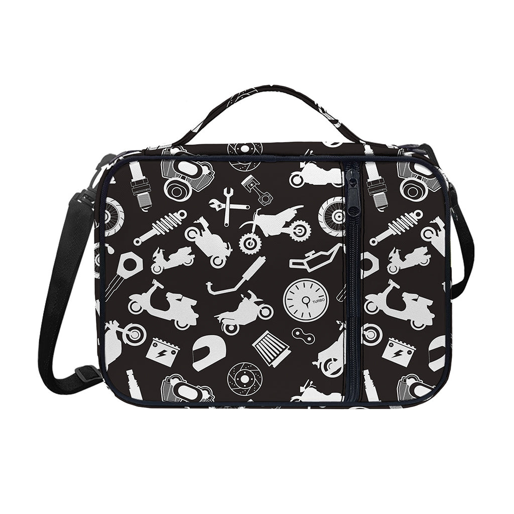 Motorcycle Equipment Pattern Print Shoulder Strap Bible Bag