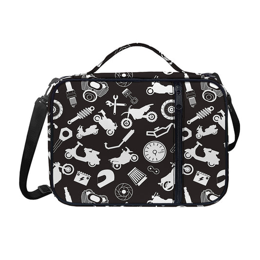 Motorcycle Equipment Pattern Print Shoulder Strap Bible Bag