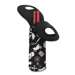 Motorcycle Equipment Pattern Print Single Neoprene Wine Tote