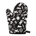 Motorcycle Equipment Pattern Print Single Oven Mitt