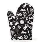 Motorcycle Equipment Pattern Print Single Oven Mitt