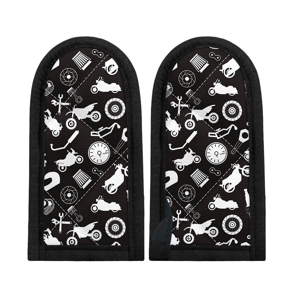 Motorcycle Equipment Pattern Print Skillet Handle Cover
