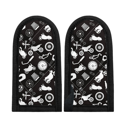 Motorcycle Equipment Pattern Print Skillet Handle Cover