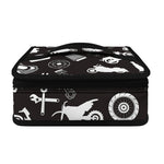 Motorcycle Equipment Pattern Print Small Lunch Bag