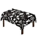Motorcycle Equipment Pattern Print Tablecloth