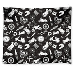 Motorcycle Equipment Pattern Print Tapestry