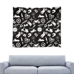 Motorcycle Equipment Pattern Print Tapestry