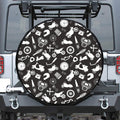 Motorcycle Equipment Pattern Print Tire Cover