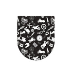 Motorcycle Equipment Pattern Print Toilet Lid Cover