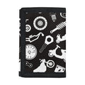 Motorcycle Equipment Pattern Print Trifold Wallet
