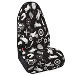 Motorcycle Equipment Pattern Print Waterproof Car Seat Cover