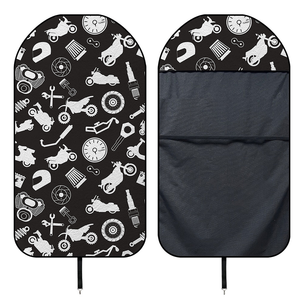 Motorcycle Equipment Pattern Print Waterproof Car Seat Cover