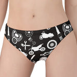 Motorcycle Equipment Pattern Print Women's Panties