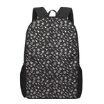 Motorcycle Parts Pattern Print 17 Inch Backpack