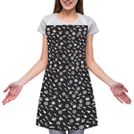 Motorcycle Parts Pattern Print Adjustable Apron