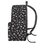 Motorcycle Parts Pattern Print Backpack