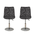 Motorcycle Parts Pattern Print Bar Stool Covers