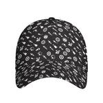 Motorcycle Parts Pattern Print Baseball Cap