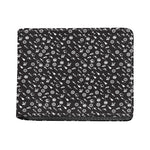 Motorcycle Parts Pattern Print Bifold Wallet