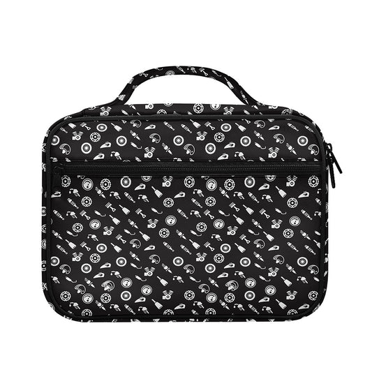 Motorcycle Parts Pattern Print Briefcase Bible Bag