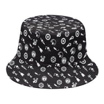 Motorcycle Parts Pattern Print Bucket Hat
