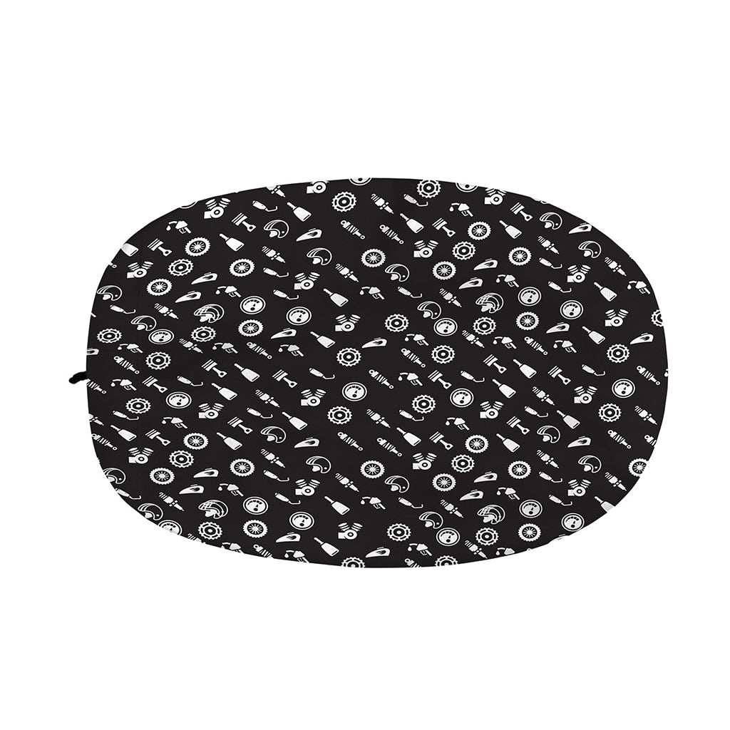 Motorcycle Parts Pattern Print Car Side Mirror Covers