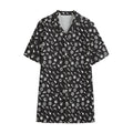 Motorcycle Parts Pattern Print Cotton Hawaiian Shirt
