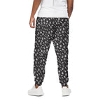 Motorcycle Parts Pattern Print Cotton Pants