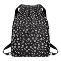 Motorcycle Parts Pattern Print Drawstring Backpack
