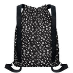 Motorcycle Parts Pattern Print Drawstring Backpack