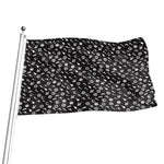 Motorcycle Parts Pattern Print Flag