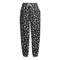 Motorcycle Parts Pattern Print Fleece Lined Knit Pants