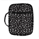 Motorcycle Parts Pattern Print Front Pocket Bible Bag