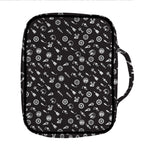 Motorcycle Parts Pattern Print Front Pocket Bible Bag