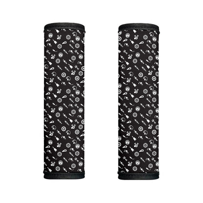 Motorcycle Parts Pattern Print Handle Covers