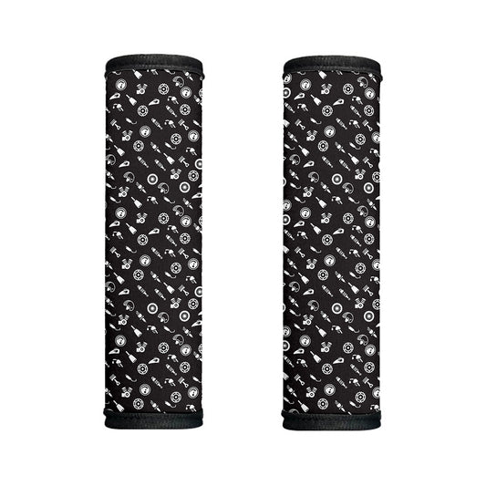 Motorcycle Parts Pattern Print Handle Covers