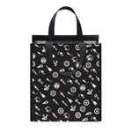 Motorcycle Parts Pattern Print Insulated Lunch Tote