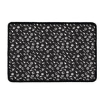 Motorcycle Parts Pattern Print Kitchen Mat