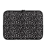 Motorcycle Parts Pattern Print Laptop Sleeve