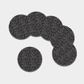 Motorcycle Parts Pattern Print Leather Coaster Set