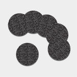 Motorcycle Parts Pattern Print Leather Coaster Set