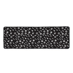 Motorcycle Parts Pattern Print Long Kitchen Mat